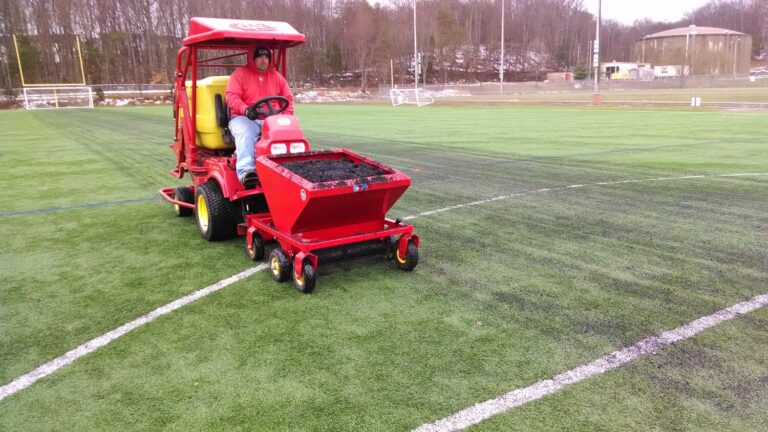 Sports Field Maintenance in action.