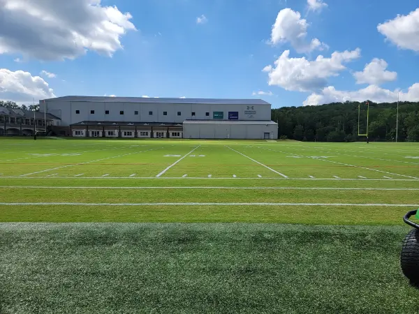 Sports field maintenance at The Ravens practice facility